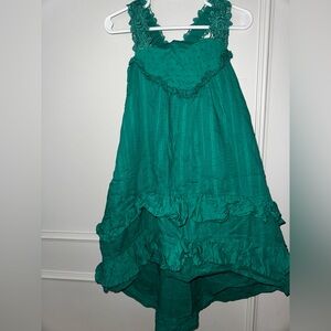 Matilda Jane Emerald Green Hi/Lo Dress, size 4
